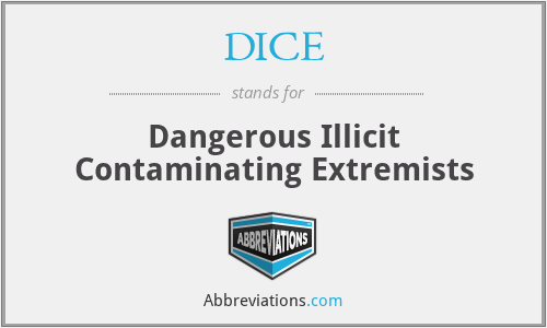 DICE - Dangerous Illicit Contaminating Extremists