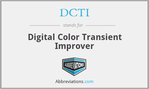 DCTI - Digital Color Transient Improver