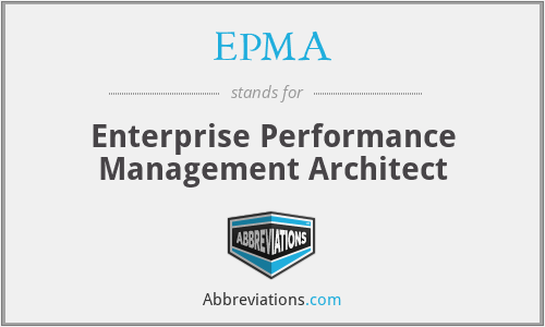 EPMA - Enterprise Performance Management Architect
