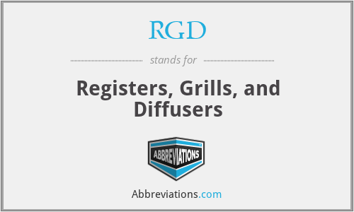 RGD - Registers, Grills, and Diffusers