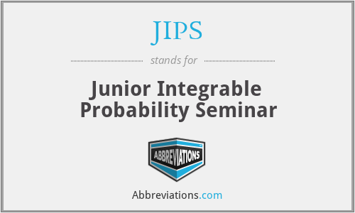 JIPS - Junior Integrable Probability Seminar