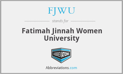 FJWU - Fatimah Jinnah Women University