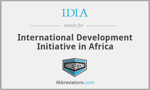 IDIA - International Development Initiative in Africa