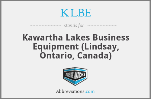 KLBE - Kawartha Lakes Business Equipment (Lindsay, Ontario, Canada)