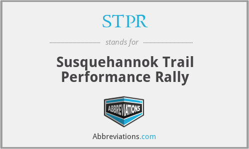 STPR - Susquehannok Trail Performance Rally