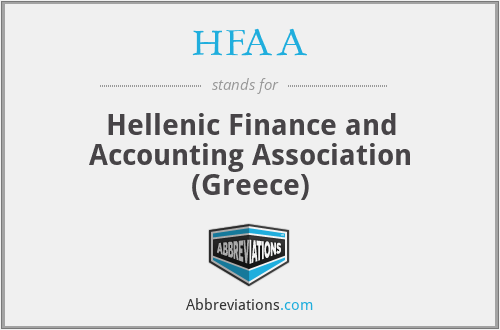 HFAA - Hellenic Finance and Accounting Association (Greece)