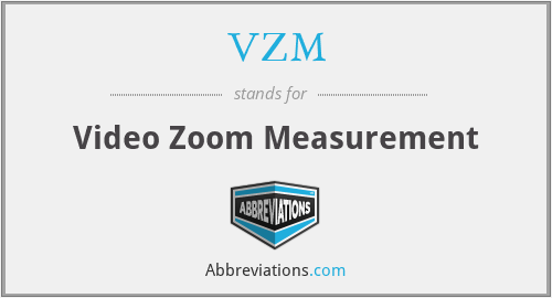 VZM - Video Zoom Measurement