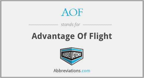 AOF - Advantage Of Flight