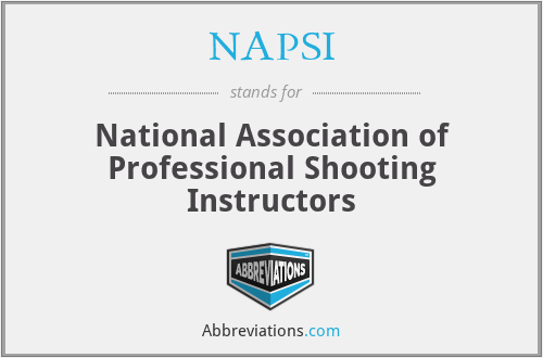 NAPSI - National Association of Professional Shooting Instructors