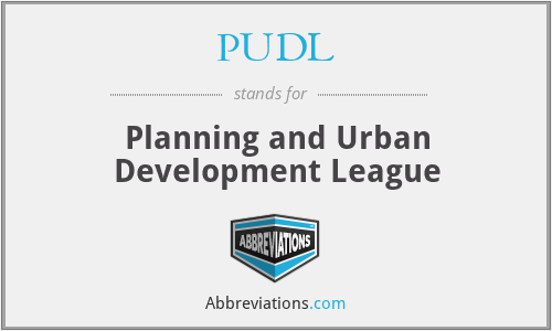 PUDL - Planning and Urban Development League