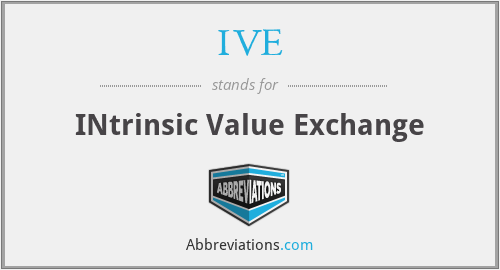IVE - INtrinsic Value Exchange