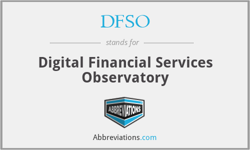 DFSO - Digital Financial Services Observatory