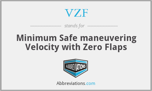 VZF - Minimum Safe maneuvering Velocity with Zero Flaps