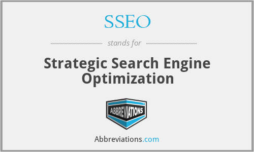 SSEO - Strategic Search Engine Optimization