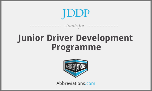 JDDP - Junior Driver Development Programme