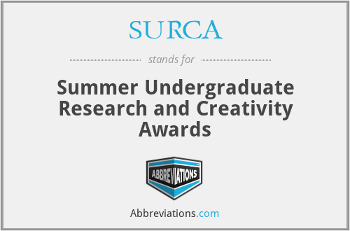 SURCA - Summer Undergraduate Research and Creativity Awards
