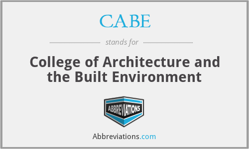 CABE - College of Architecture and the Built Environment