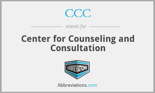 CCC - Center for Counseling and Consultation