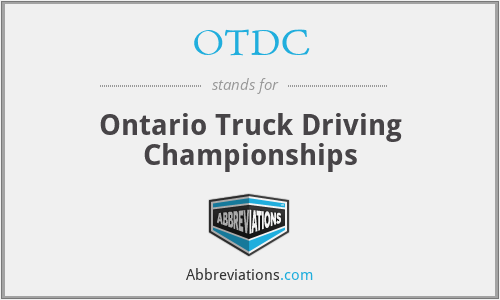 OTDC - Ontario Truck Driving Championships