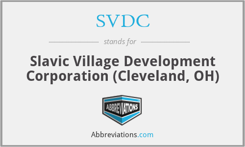 SVDC - Slavic Village Development Corporation (Cleveland, OH)