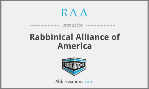 RAA - Rabbinical Alliance of America