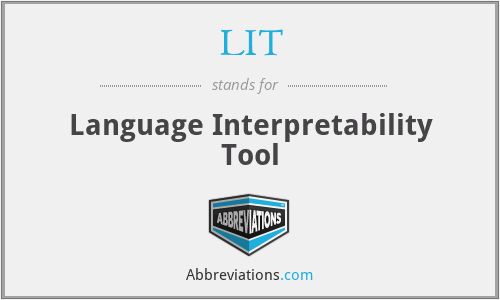 LIT - Language Interpretability Tool