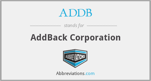 ADDB - AddBack Corporation