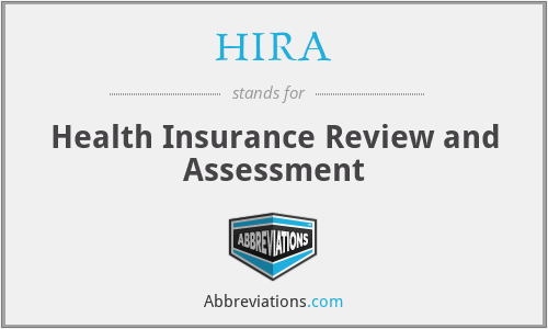 HIRA - Health Insurance Review and Assessment