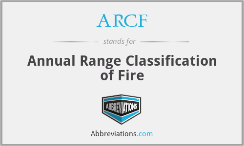ARCF - Annual Range Classification of Fire