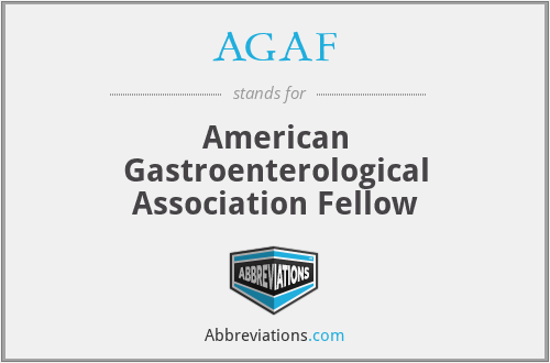 AGAF - American Gastroenterological Association Fellow