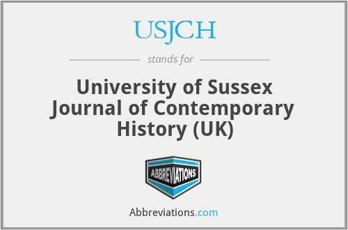 USJCH - University of Sussex Journal of Contemporary History (UK)