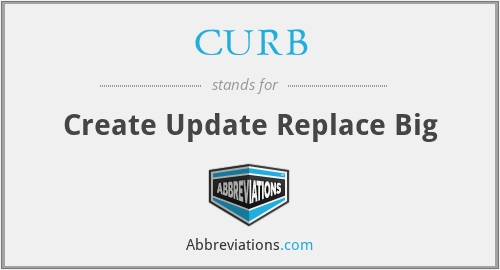 CURB - Create Update Replace Big