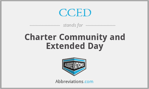 CCED - Charter Community and Extended Day