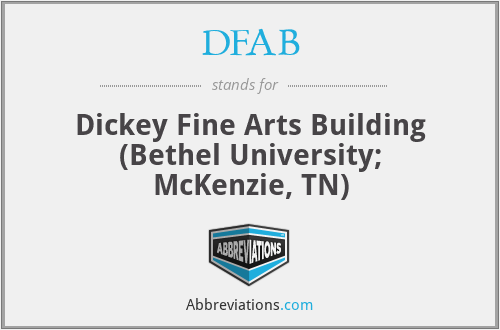 DFAB - Dickey Fine Arts Building (Bethel University; McKenzie, TN)