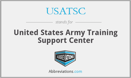 USATSC - United States Army Training Support Center