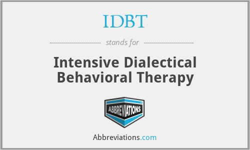 IDBT - Intensive Dialectical Behavioral Therapy