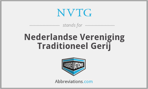 NVTG - Nederlandse Vereniging Traditioneel Gerij