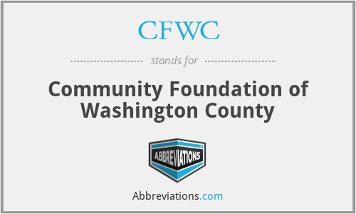 CFWC - Community Foundation of Washington County