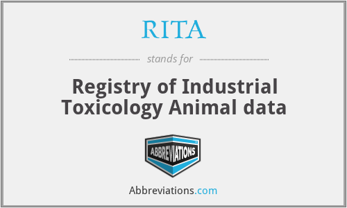 RITA - Registry of Industrial Toxicology Animal data