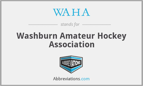 WAHA - Washburn Amateur Hockey Association