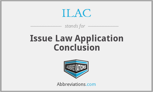ILAC - Issue Law Application Conclusion