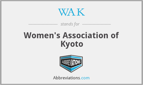 WAK - Women's Association of Kyoto