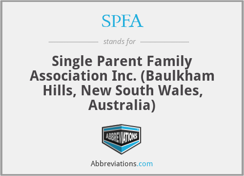 SPFA - Single Parent Family Association Inc. (Baulkham Hills, New South Wales, Australia)