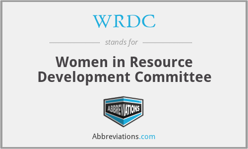 WRDC - Women in Resource Development Committee