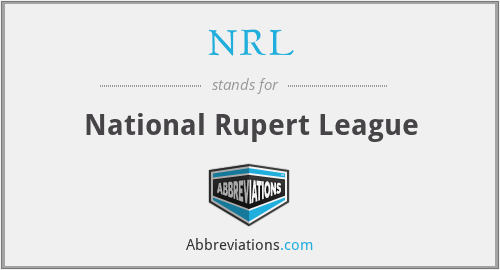 NRL - National Rupert League