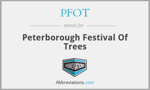 PFOT - Peterborough Festival Of Trees