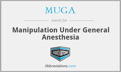 MUGA - Manipulation Under General Anesthesia