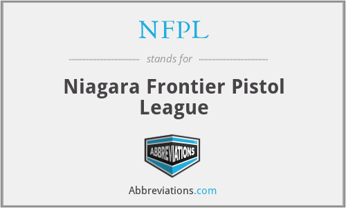 NFPL - Niagara Frontier Pistol League