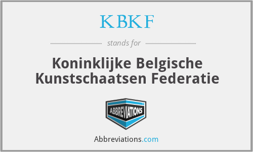 KBKF - Koninklijke Belgische Kunstschaatsen Federatie
