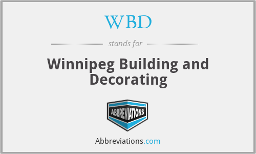 WBD - Winnipeg Building and Decorating